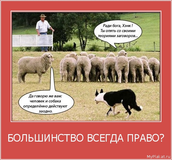 БОЛЬШИНСТВО ВСЕГДА ПРАВО? 