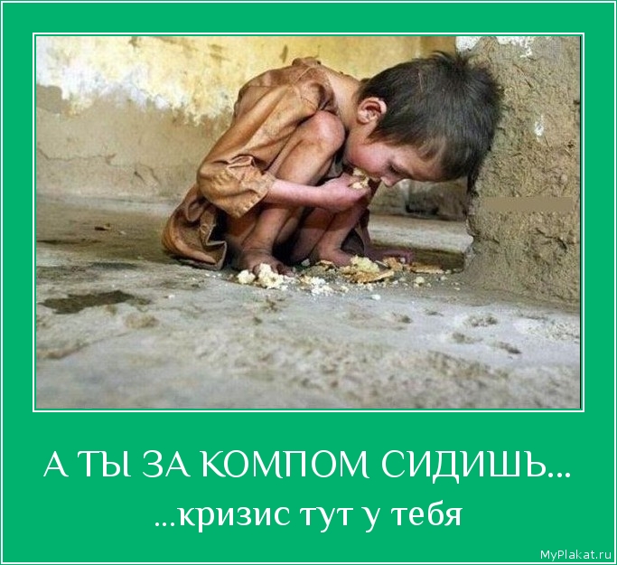 А ТЫ ЗА КОМПОМ СИДИШЬ... ...кризис тут у тебя
