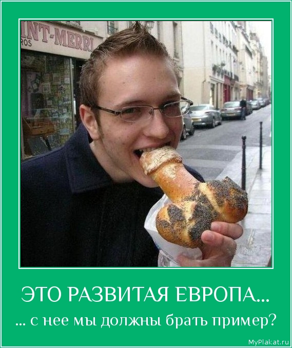ЭТО РАЗВИТАЯ ЕВРОПА... ... с неё мы должны брать пример?