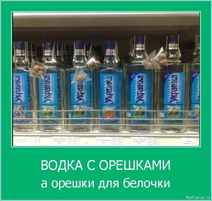 ВОДКА С ОРЕШКАМИ а орешки для белочки