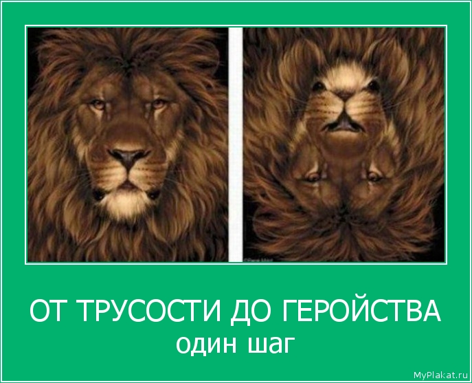 ОТ ТРУСОСТИ ДО ГЕРОЙСТВА один шаг