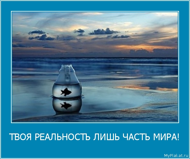 ТВОЯ РЕАЛЬНОСТЬ ЛИШЬ ЧАСТЬ МИРА! 