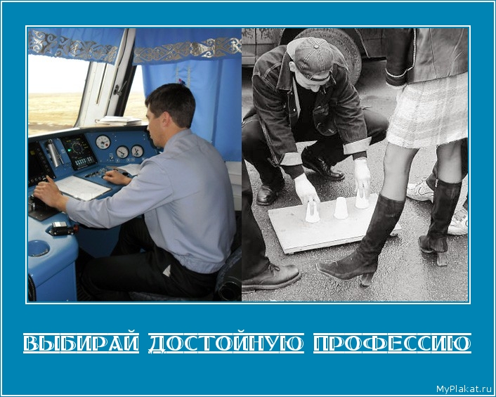 ВЫБИРАЙ ДОСТОЙНУЮ ПРОФЕССИЮ 