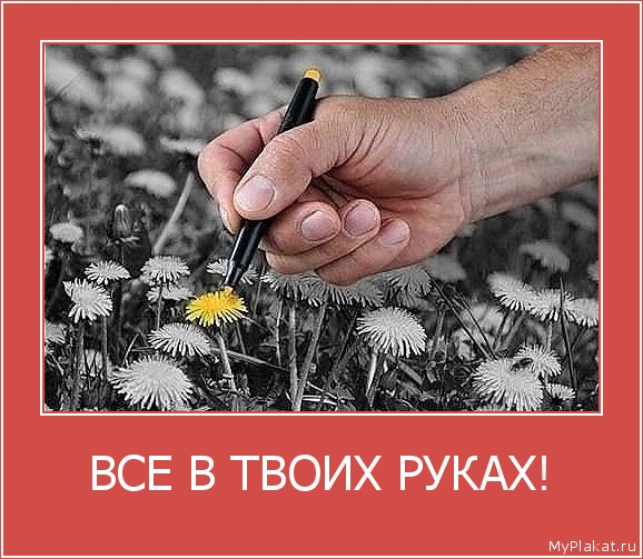ВСЕ В ТВОИХ РУКАХ! 