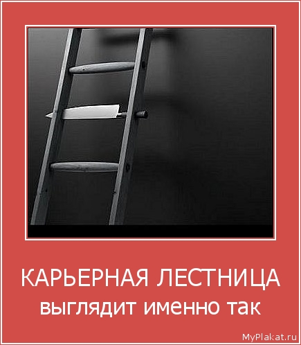 КАРЬЕРНАЯ ЛЕСТНИЦА выглядит именно так