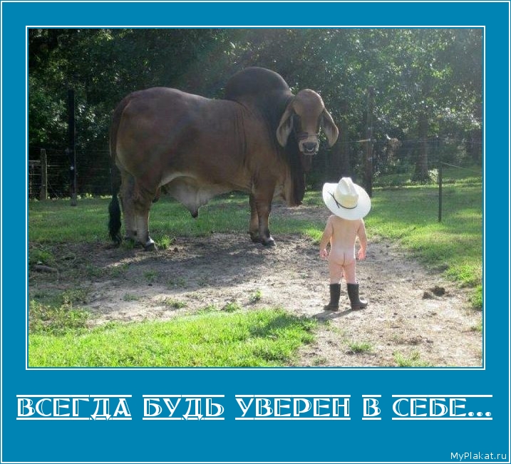 ВСЕГДА БУДЬ УВЕРЕН В СЕБЕ... 