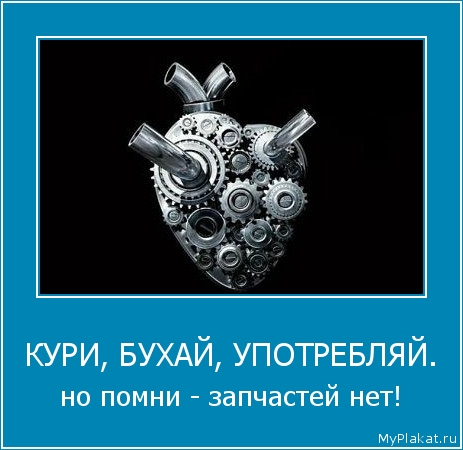 КУРИ, БУХАЙ, УПОТРЕБЛЯЙ. но помни - запчастей нет!