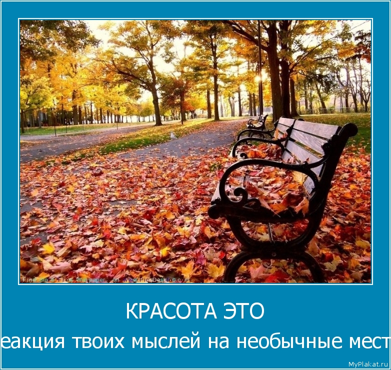 КРАСОТА ЭТО реакция твоих мыслей на необычные места