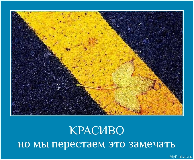 КРАСИВО но мы перестаем это замечать