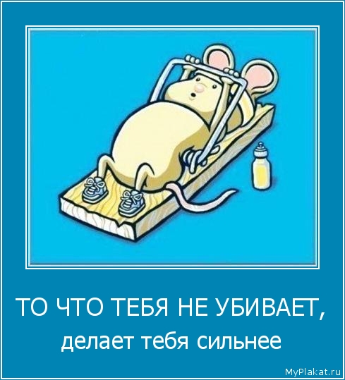 ТО ЧТО ТЕБЯ НЕ УБИВАЕТ, делает тебя сильнее