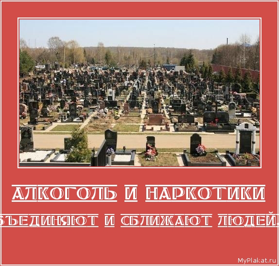 АЛКОГОЛЬ И НАРКОТИКИ объединяют и сближают людей...